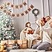 Bogeer Large Merry Christmas Jute Burlap Banners Christmas Decorations Christmas Decor,5.6×6.3×1in,Wine red