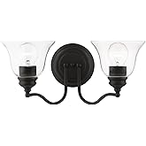 Livex Lighting 16932-04 Moreland 2 Light Vanity Sconce, Black