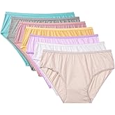 Reljoyinn Women’s 100% Cotton Disposable Underwear Mid Waist Briefs Panties for Travel Hospital Stays Underpants (10 pack)