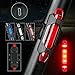 SQDeal Rechargeable USB Waterproof Bright Bicycle 5 LED 4 Mode Red Front Tail Warning Light Bike Cycling Safety Rear Flashing Alarm Lamp