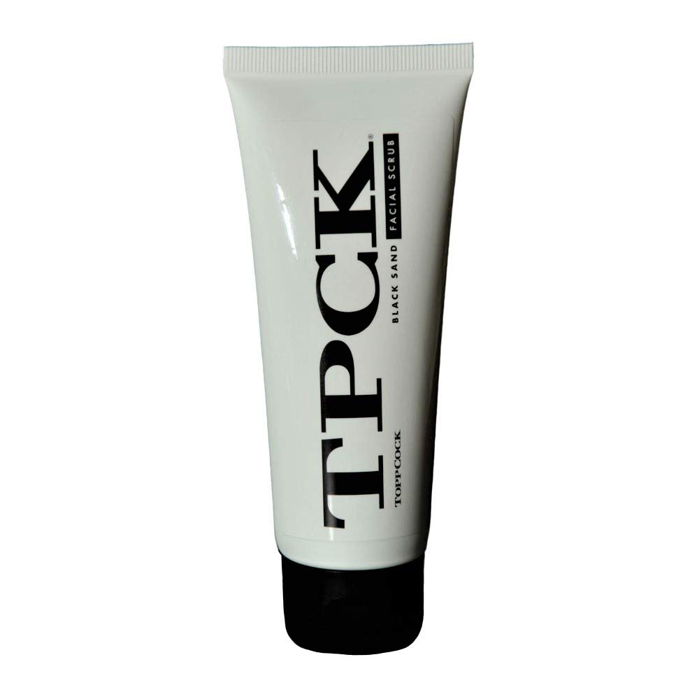 TPCK ToppCock Black Sand Facial Scrub with Purifying Bamboo Charcoal and Anti-Acne Salicylic Acid 100ml