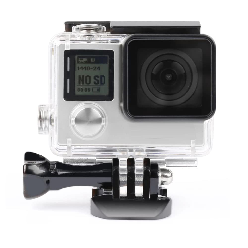 Photo 1 of *MINOR DAMAGE - USED*
Waterproof Housing Case for GoPro Hero 4 3 Plus, Protective Underwater Dive Shell with Bracket for Go Pro Hero4 3+ Action Camera Accessories Kit