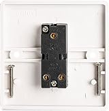 Body-Plus 1 Gang 2 Way Light Switch White Curved Edge 250V 10AX view 3