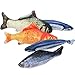 MAXXV Catnip Fish Toys for Cats - North American Organic Catnip - 5PCS Catnip Toys for Cats - 8in Simulation Fish Plush Cat Interactive Toys - Cat Toy for Kittens and Adults