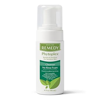 Amazon Com Medline Remedy Phytoplex Hydrating Cleansing Foam No Rinse Body Wash And Shampoo Paraben And Sulfate Free 4 Fl Oz Case Of 24 Industrial Scientific