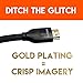 ECHOGEAR 4ft Braided 4k HDMI Cable - Supports HDR, 4K & 120fps Refresh Rate On PS5, Xbox Series X, & Other Devices - Gold Plated Connections & 48gbps Bandwidth