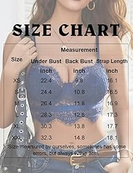 Avidlove Lace Bralettes for Women Y2k Strap Bustier