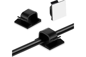 FOLAI 50pcs Adhesive Cable Clips, Wire Clips,Car Cable Organizer,Cable Holder,Cable Wire Management,Cable Holder for Car,Office and Home（Included S Size and Large Size Cable Clips