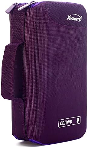 96 Disc Capacity CD/DVD Cases Holder,Wallet,Storage Binder,Made for High grade Oxford cloth(purple)