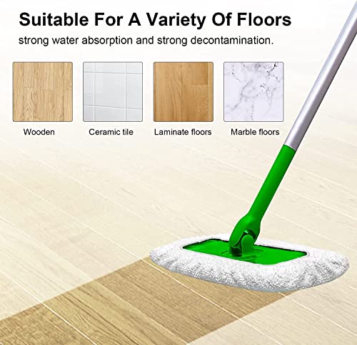Reusable Cotton Mop Pads for Swiffer Sweeper Mop & All 10-12 Inch photo 12