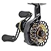 Fiblink Inline Ice Fishing Reel Right / Left Handed Raft Wheel, Right Handed - Gold