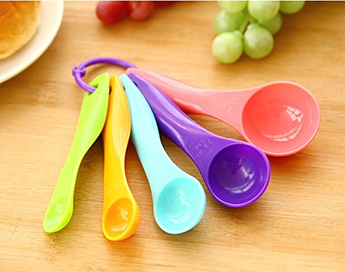 Zollyss 5 pcs/Set Measuring Spoons Milk Powder Spoon Teaspoon Spoon Kitchen Tool Cream Cooking Baking Utensils