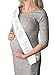 Mom To Be, White Satin Sash (White)