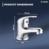 VeeBath Eco/Prima Mono Basin Mixer Tap Chrome Single Lever Brass view 6