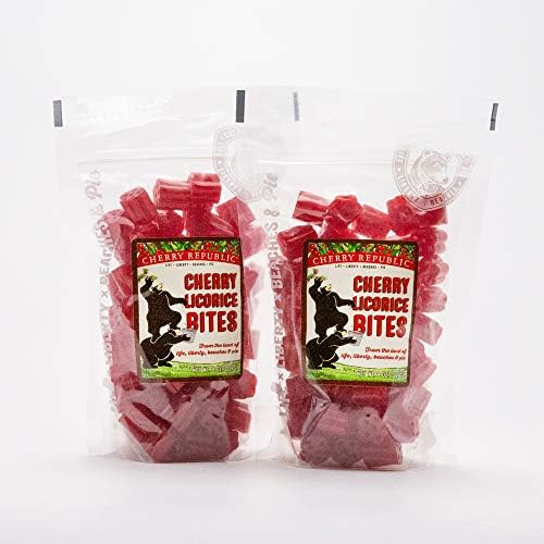 Cherry Republic Cherry Licorice Bites Resealable Pack Gourmet Snack