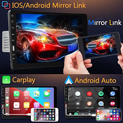 Car Play Screen 9 Inch Single Din Car Stereo With CarPlay & Android ...