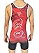 TRI-TITANS Respect All Wrestling Singlet Folkstyle Freestyle Greco - Red Blue Reversible