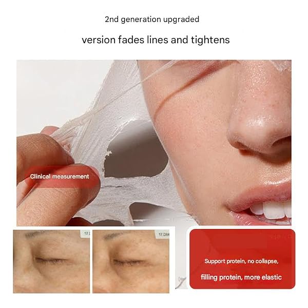 CHONGTAI 1 PC LEFILLEO COLLAGEN MASK FACIAL PEEL OFF CREAM MASK, DEEPLY FIRMING LIFTING PURIFYING REDUCE FINE LINES, 65G