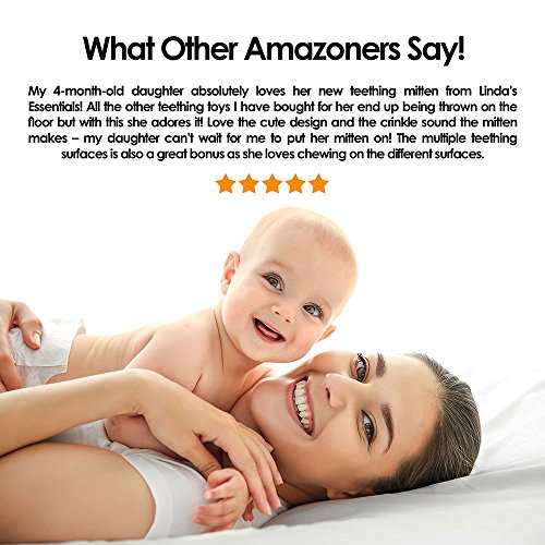 image for Linda's Essentials Linda’s Baby Teething Mitten | Self-Soothing Pain