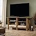 Sauder 416598 Boon Mountain TV Stand, Craftsman Oak Finish, Holds up to a 47