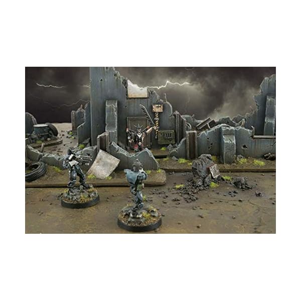 War World Gaming War-Torn City Urban Bauschutt Landschaft Materialien Set - 28mm Tabletop Gelände Landschaft Modellbau… – Bild 5