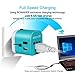 Universal Travel Adapter Power Converters All-in-One International AC Plug Adapter Fast Charging Outlet with Smart 4 USB Ports(4.5A) for US UK AUS EU More Than 150 Countries in Blue by Bonaker