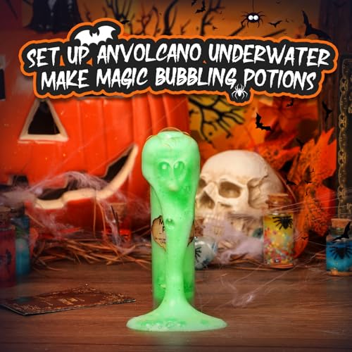Alritz Mystery Potion Kits for Kids, 20 Magic Mix Witch Potion Bottles, Happy Decorations Ornaments Pumpkin Table Craft Toys Gift for Boys Girls Age 6 7 8 9 10 11+ Indoor Outdoor Halloween Party Decor