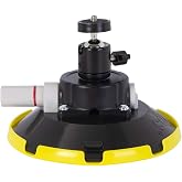 IMT 6" Suction Cup Camera Mount with 360 Ball Head, Air Pump Vacuum Suction Mount for Action Camera/DSLR/Camcorders/Phone, Camera Holder on Windshield/Window/Dashboard/Boats