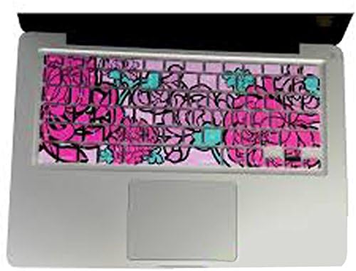 Keyboard Cover Flowers Floral Design NEVERMSRP for MacBook, MacBook Air 13-inch and MacBook Pro, Blue-White