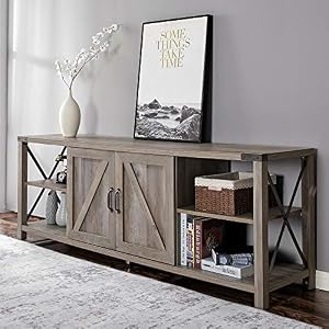 rustic wood tv stand