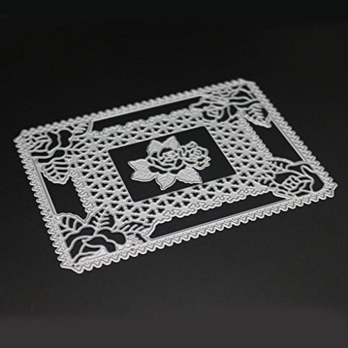 Orangeskycn New Flower Heart Metal Cutting Dies Stencils DIY Scrapbooking Album Paper Card Craft (D) - Thumbnail 4