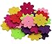 SOOKOO 5 Shapes 150 PCS Felt Flowers Fabric Flower Embellishments for DIY Crafts Sewing Handcraft, Assorted Color