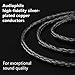 CHARS MMCX Connector 3.5 Balanced 16 Core Silver Plated Braided Upgrade Line Mixed Cable, Earphone Upgrade Cable for Shure SE215 SE315 SE425 SE535 SE846 TIN T2 LZ A4 A5 (MMCX, Black)