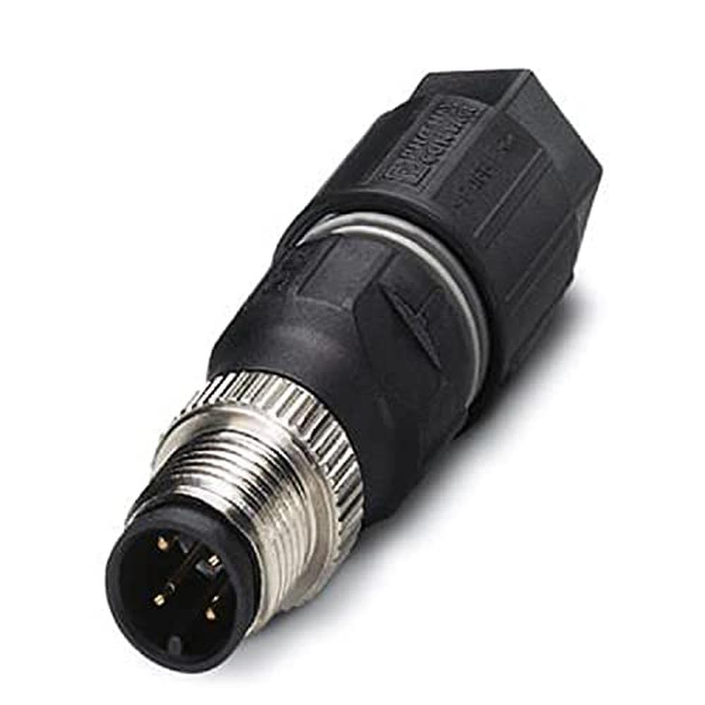 Phoenix Contact SACC M12 Round Connector Plug 4-Pin Cable Assembly, Terminal Connection IP65, IP67
