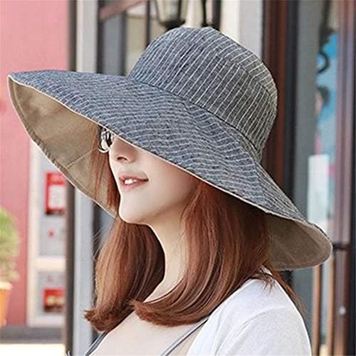 ビーチ帽子 レディース レディース折り畳み式の両面 日フロッピーハット夏休みのファッショントラベルビーチ