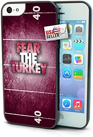 "Fear the Turkey" Sports Hard Glossy Plastic Cell Phone Case for iPhone 6 Plus (5.5 inch)