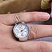 Kangnice Movement Quartz Finger Ring Watch Dial Round Arabic Stainless Steel