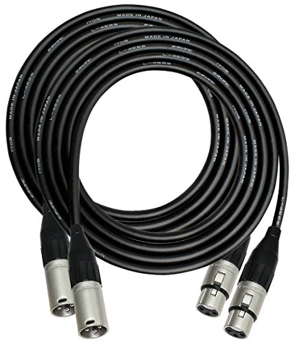 2 Units - 5 Foot - Canare L-4E6S, Star Quad Balanced Male To Female Microphone Cables With Amphenol Silver XLR Connectors - CUSTOM MADE By WORLDS BEST CABLES.