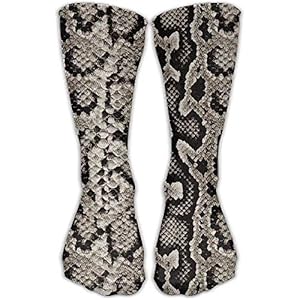 ulxjll Calcetines De La Tripulación Patrón De Piel De Serpiente De La Tripulación Novedad Personalizar Medias Moda…