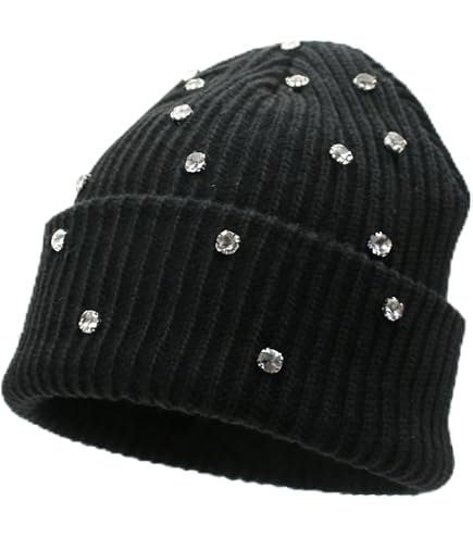 Amazon.com: Eilova Orityle Shiny Bling Rhinestone Beanie Cap for