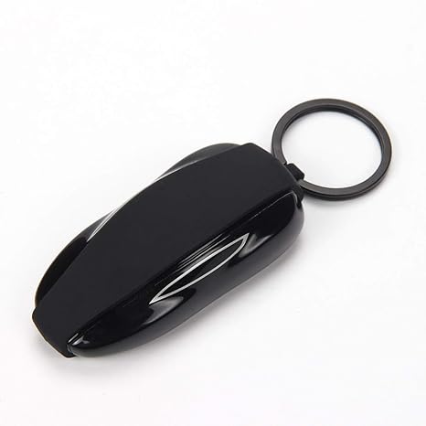 Deculo Key Fob Cover For Tesla Model 3 Silicone Car Key Cover Shell Protector Case Holder For Tesla 3 Accessories Black Model 3