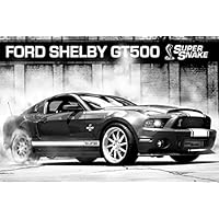 1art1 Supersnake 66118 Car Poster Ford Mustang Shelby GT500 91 x 61 cm