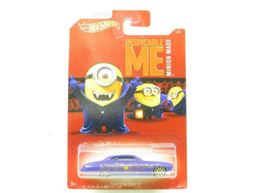 Hot Wheels Minions Fish'd & Chip'd in Purple 1/64th Scale Diecast Despicable Me