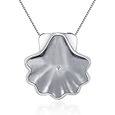 LGSY Shell Bail Pendants for Pearl Jewelry Making Sterling Silver, Design Pendant Fitting for Fashion Jewelry