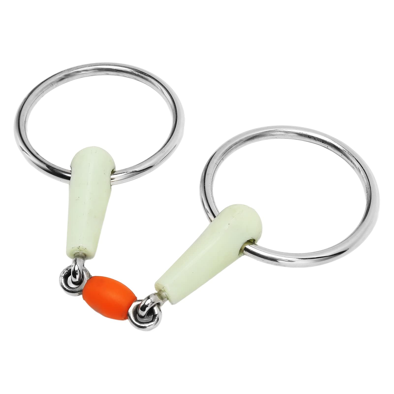 Horse Mouth Bit, Stainless Steel Horse Snaffle Bit Cover with Rubber Easy Installation Horse Snaffle Roller for Horse Training