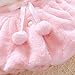 Baby Girl Fur Winter Warm Coat Cloak Jacket Thick Warm Clothes 6-12Months Pink