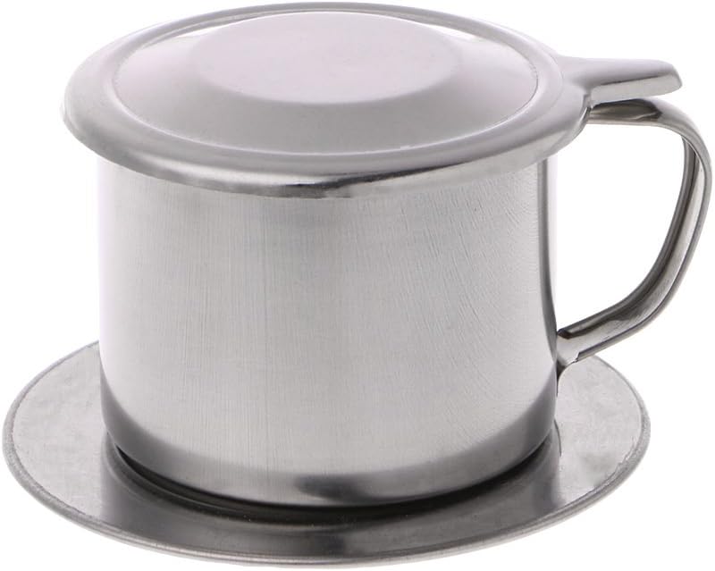 Lagand Vietnamese Coffee Filter Stainless Steel Maker Pot Infuse Cup Serving Delicious (L: 9.5x6cm/3.74x2.36")