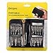 Drillpro 25 in 1 Precision Screwdrivers Set,Repair opening Tool Kit - Torx Phillips Screwdriver with Black Bag for Mobile Phone, PC Laptop, Macbook, Tablet , iPad, Computers (25 in 1)