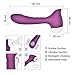 YHJ Suction Vibrator, Waterproof G Spot & Nipple & Clitoris Stimulator, 3 suction function and 8 vibration Modes Sex Toy for Women(Purple)