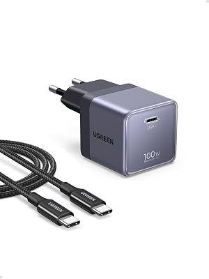 Nexode Air 100W Chargeur USB C Rapide AVS GaN II Tech avec Câble